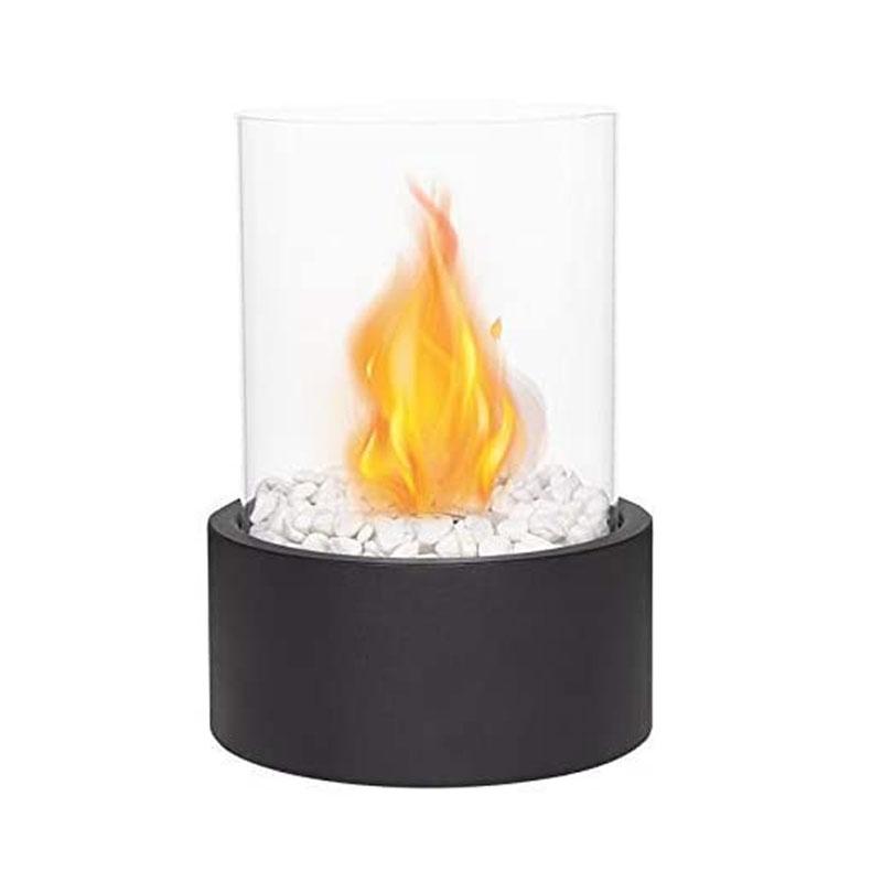 JHY DESIGN Extra Large Portable Tabletop Fire Bowl 22x28cm – Bio Ethanol, Ventless, Indoor/Outdoor