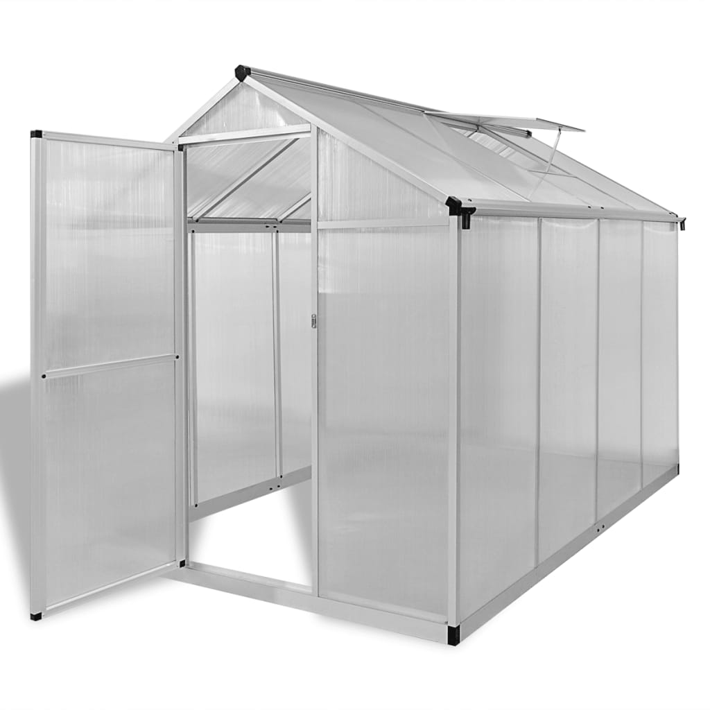 vidaXL Greenhouse Outdoor Grow House Green House with Base Frame Aluminum