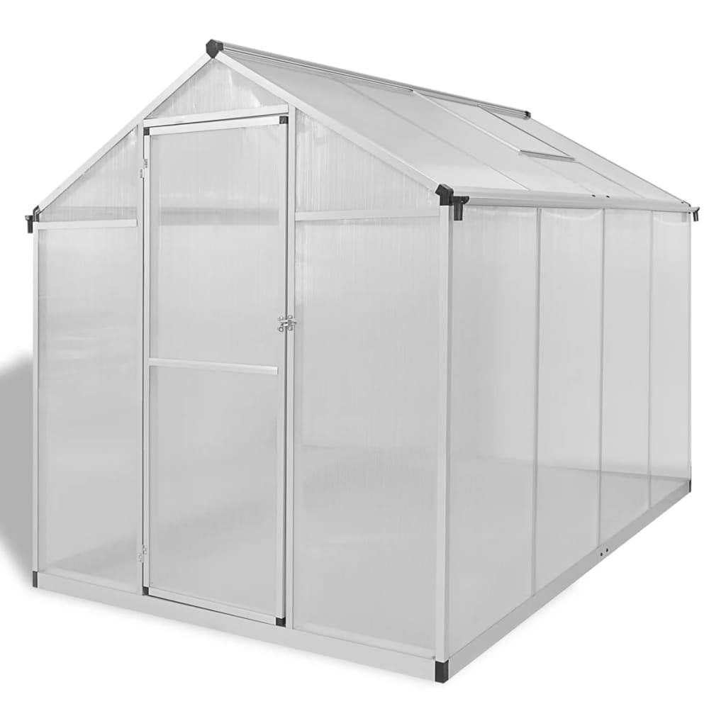 vidaXL Greenhouse Outdoor Grow House Green House with Base Frame Aluminum