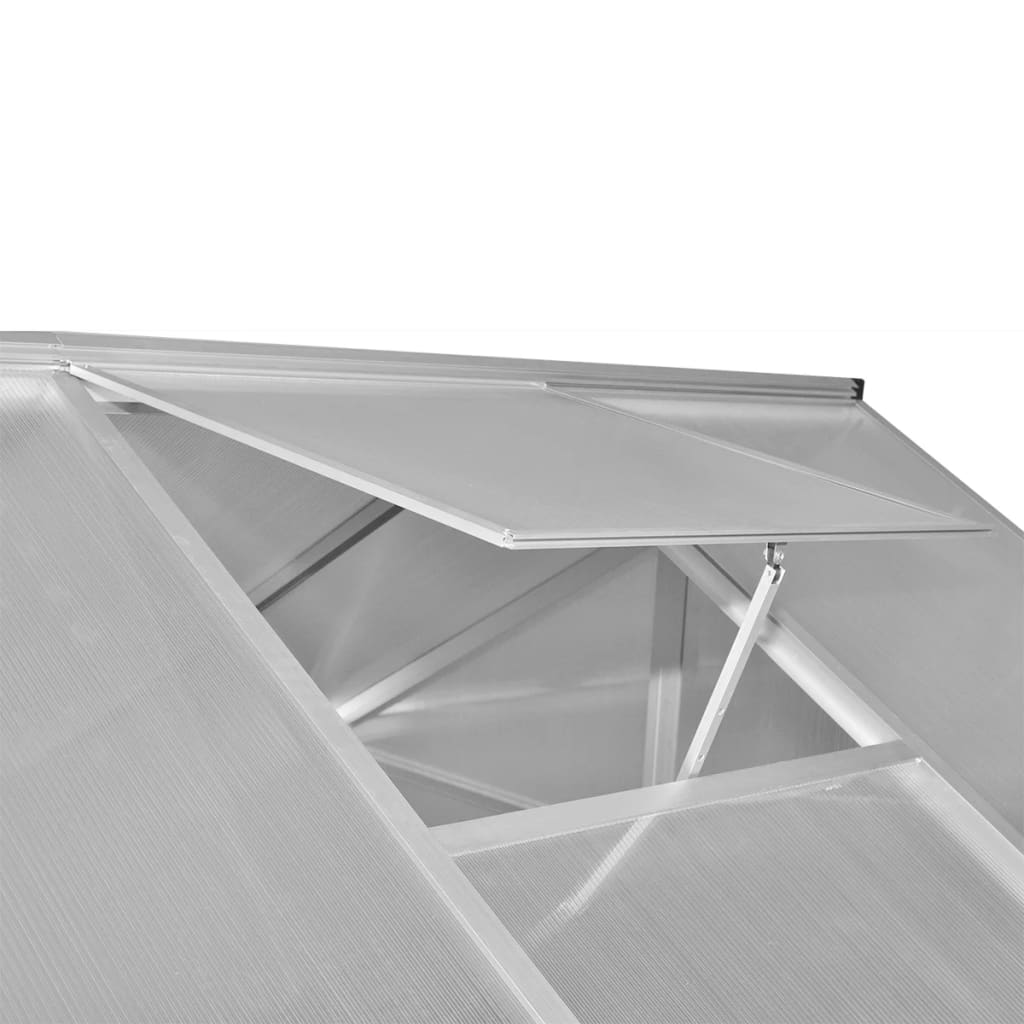 vidaXL Greenhouse Outdoor Grow House Green House with Base Frame Aluminum