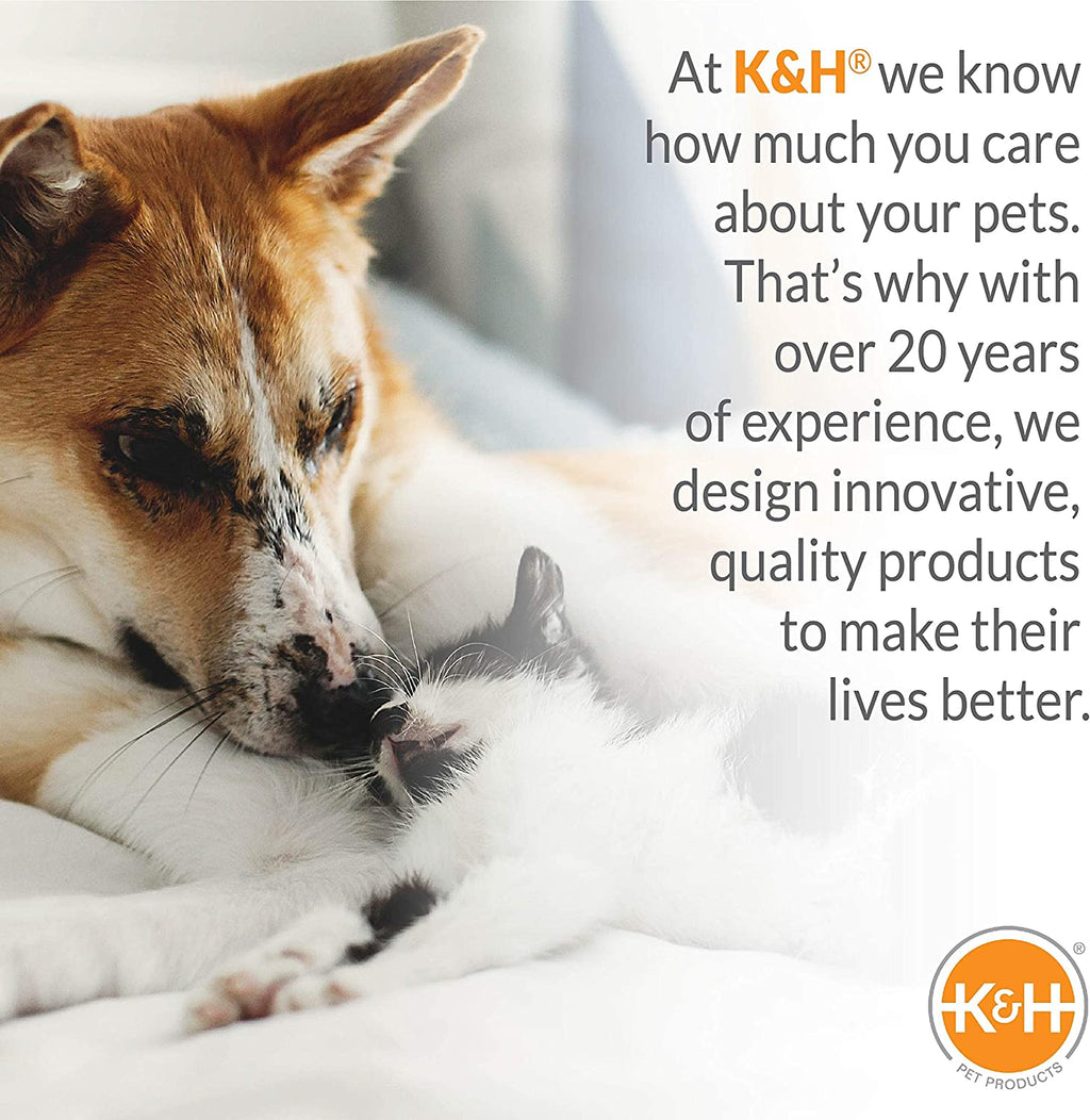 K&H Pet Products Bolster Dog Cot, Cooling Indoor Outdoor Elevated Cot Hammock Dog Bed with Removable Washable Bolsters, Washable Mesh Cover, Raised Metal Frame - Medium 32 X 25In Charcoal