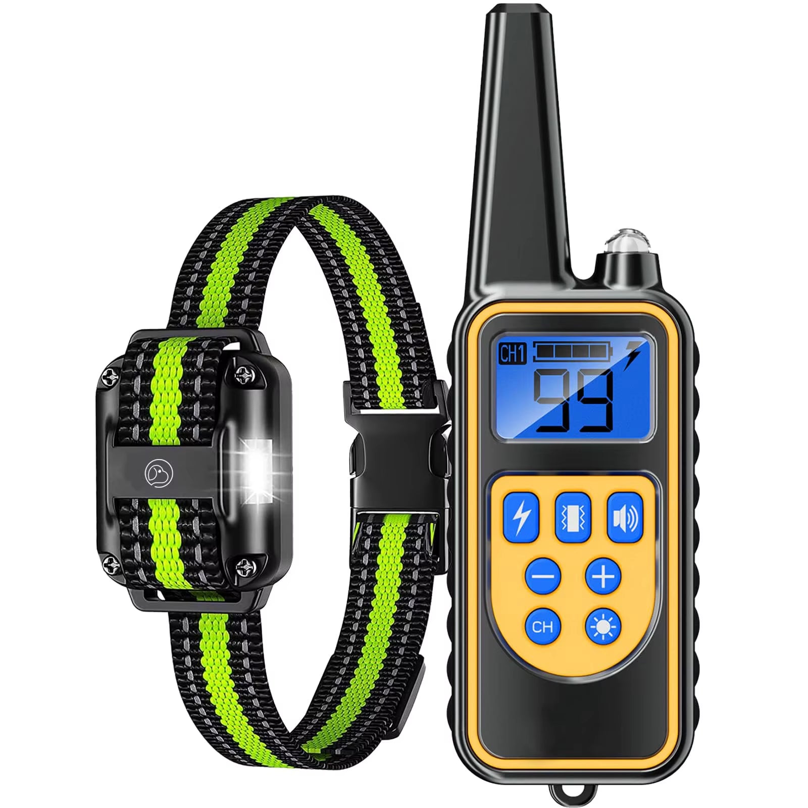 Smart Dog Shock Collar, Dog Training Collar with Remote, Waterproof Shock Collar for Large Medium Small Dogs, Training Collar Fo