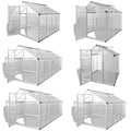 vidaXL Greenhouse Outdoor Grow House Green House with Base Frame Aluminum